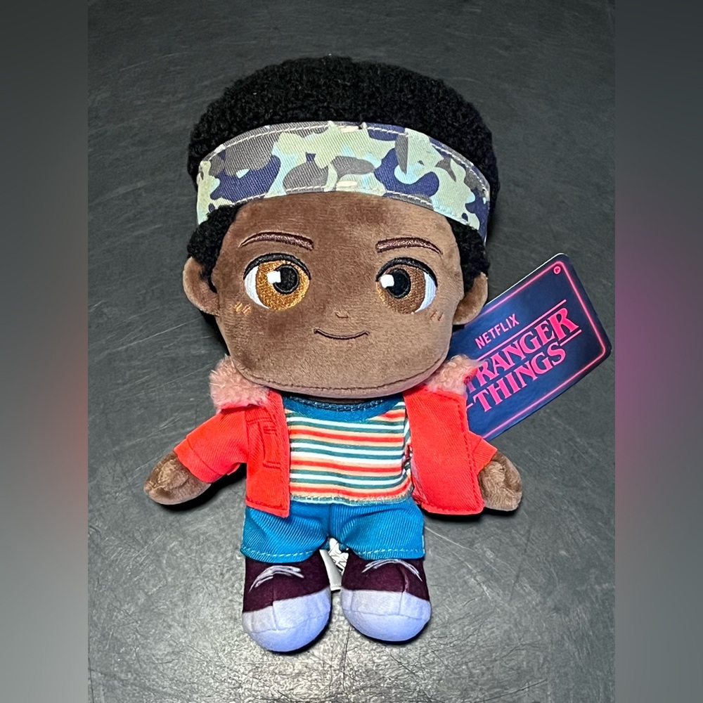 Stranger Things Lucas Sinclair 8” Soft Plush With Special Embroidery RARE & HTF